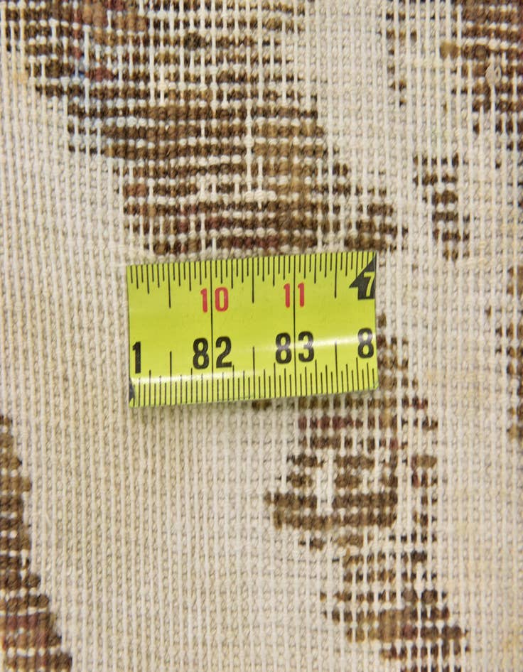 Detail image of  6' x 6' 9  Hand Knotted Ultra Vintage Persian Wool Square Rug