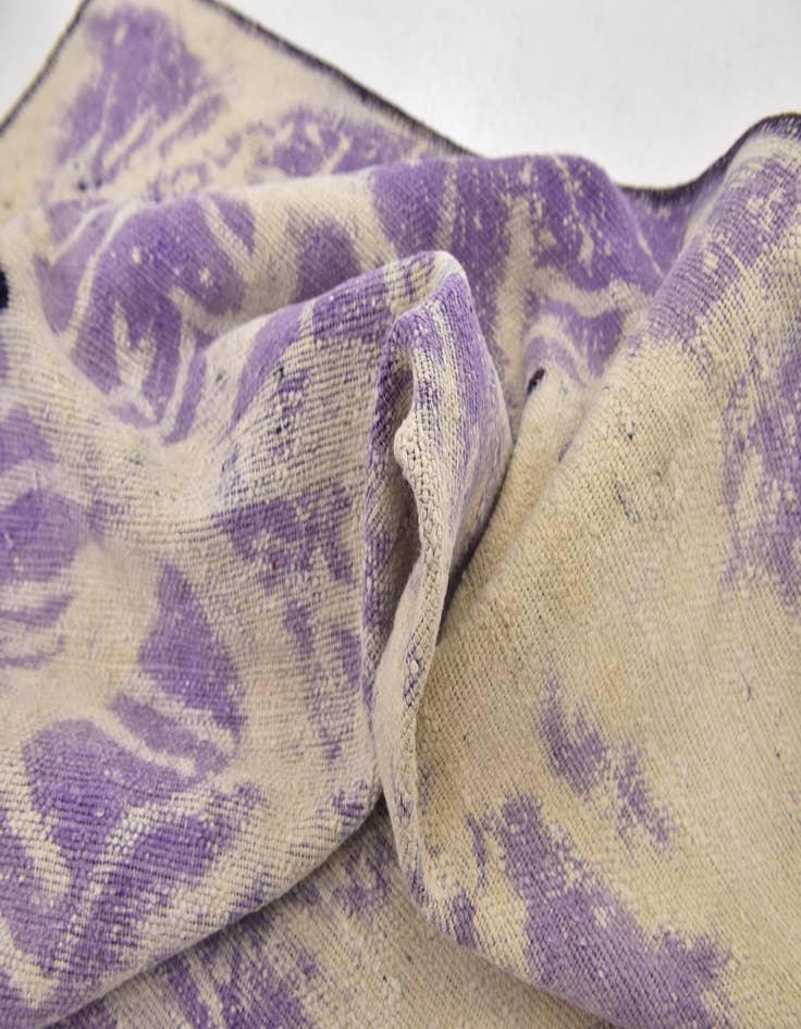 Detail image of  9' x 10'  Hand Knotted Ultra Vintage Persian Wool Square Rug