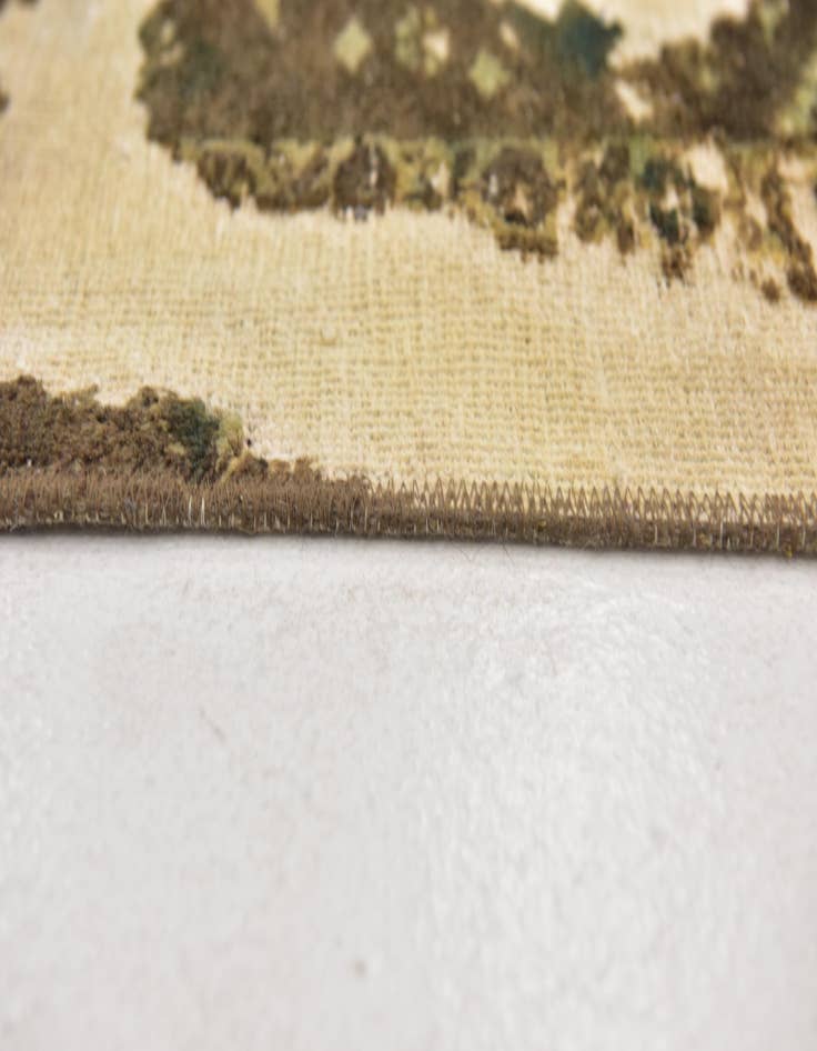 Detail image of  6' x 6'  Hand Knotted Ultra Vintage Persian Wool Square Rug