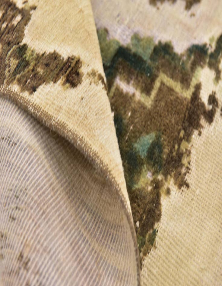 Detail image of  6' x 6'  Hand Knotted Ultra Vintage Persian Wool Square Rug