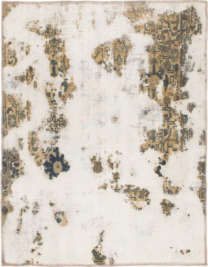  3' x 3' 9  Hand Knotted Ultra Vintage Persian W...