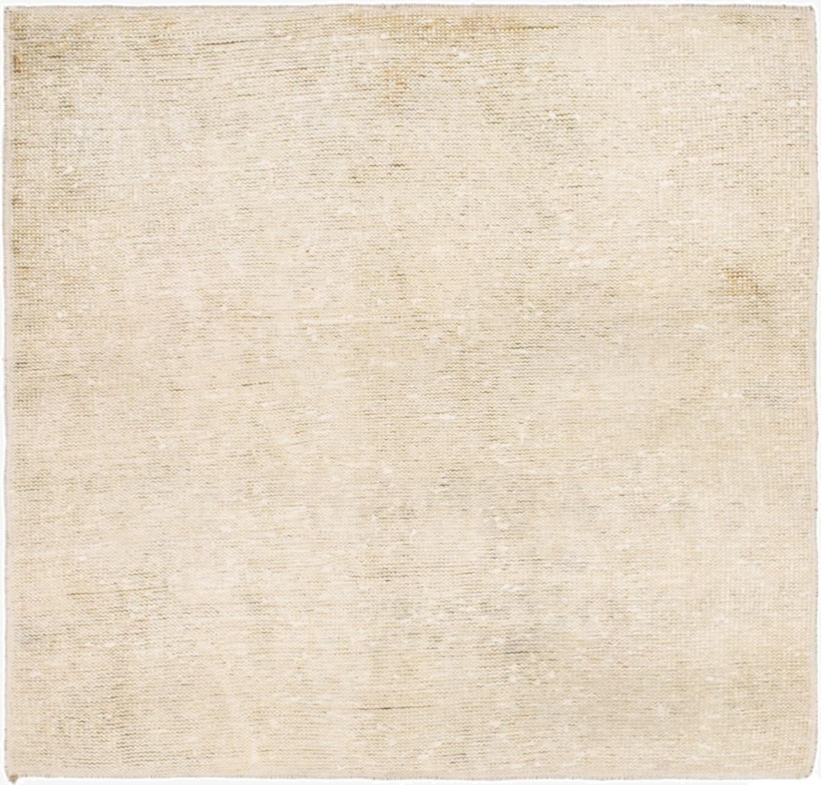  3' 3 x 3' 5  Hand Knotted Ultra Vintage Persian Wool Square Rug