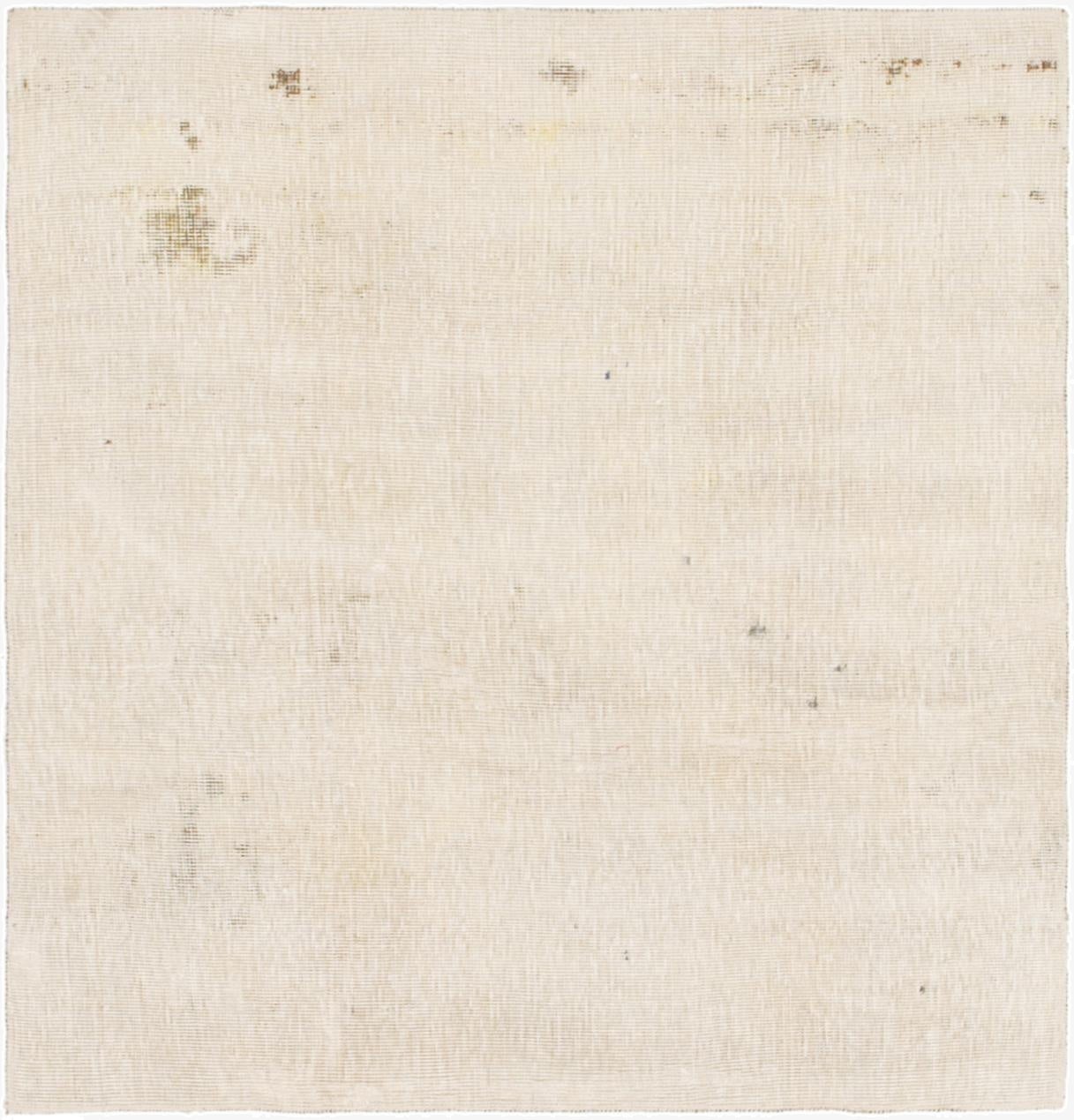  3' 6 x 3' 8  Hand Knotted Ultra Vintage Persian Wool Square Rug