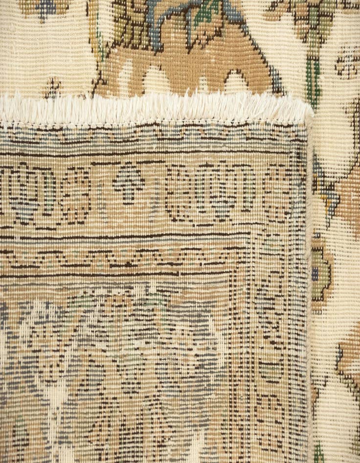 Detail image of  9' 7 x 10' 10  Hand Knotted Vintage Royal Persian Wool Square Rug