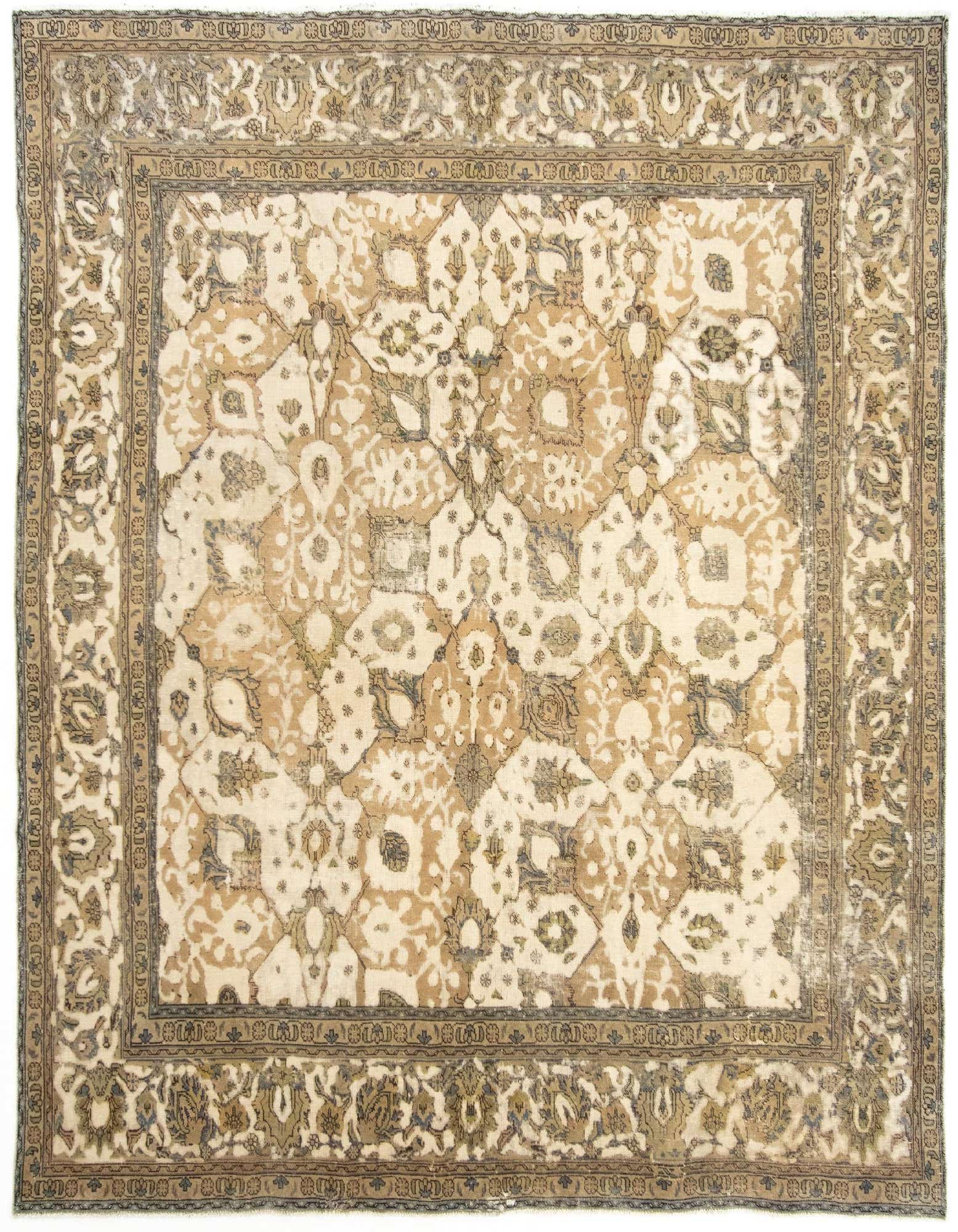 Primary image  9' 7 x 10' 10  Hand Knotted Vintage Royal Persian Wool Square Rug
