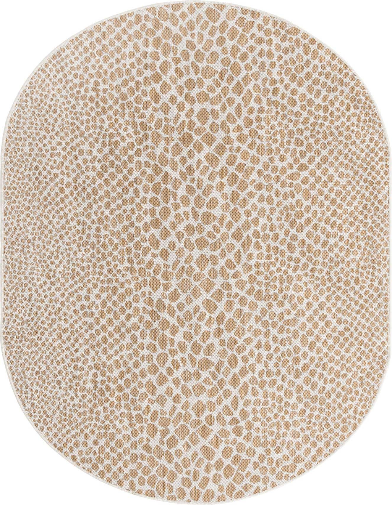 Primary image  5' 3 x 8'  Washable Jill Zarin Cape Town Indoor / Outdoor Oval Rug