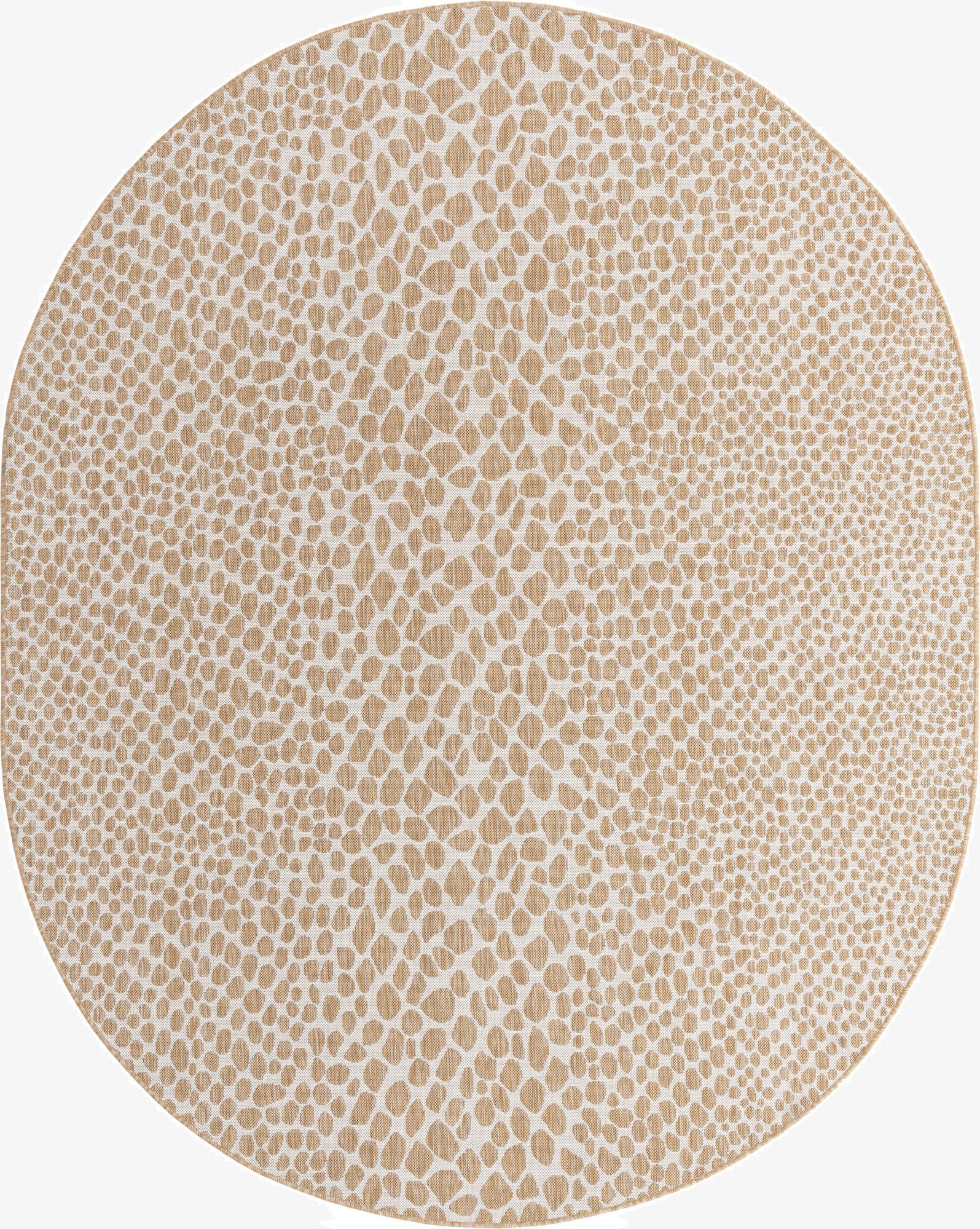  7' 10 x 10'  Washable Jill Zarin Cape Town Indoor / Outdoor Oval Rug