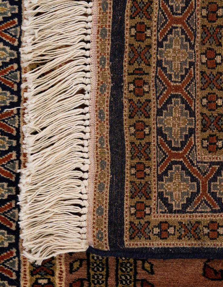 Detail image of  2' 8 x 4' 3  Hand Knotted Bokhara Oriental Wool Rug