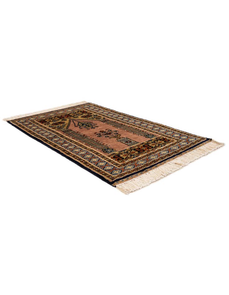 Detail image of  2' 8 x 4' 3  Hand Knotted Bokhara Oriental Wool Rug