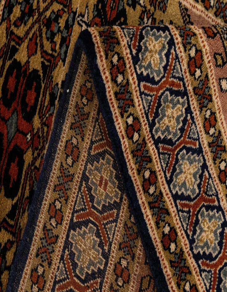 Detail image of  2' 8 x 4' 3  Hand Knotted Bokhara Oriental Wool Rug