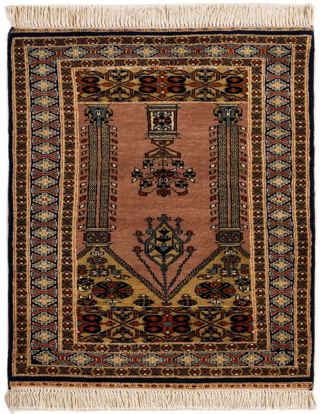 Primary image  2' 8 x 4' 3  Hand Knotted Bokhara Oriental Wool Rug
