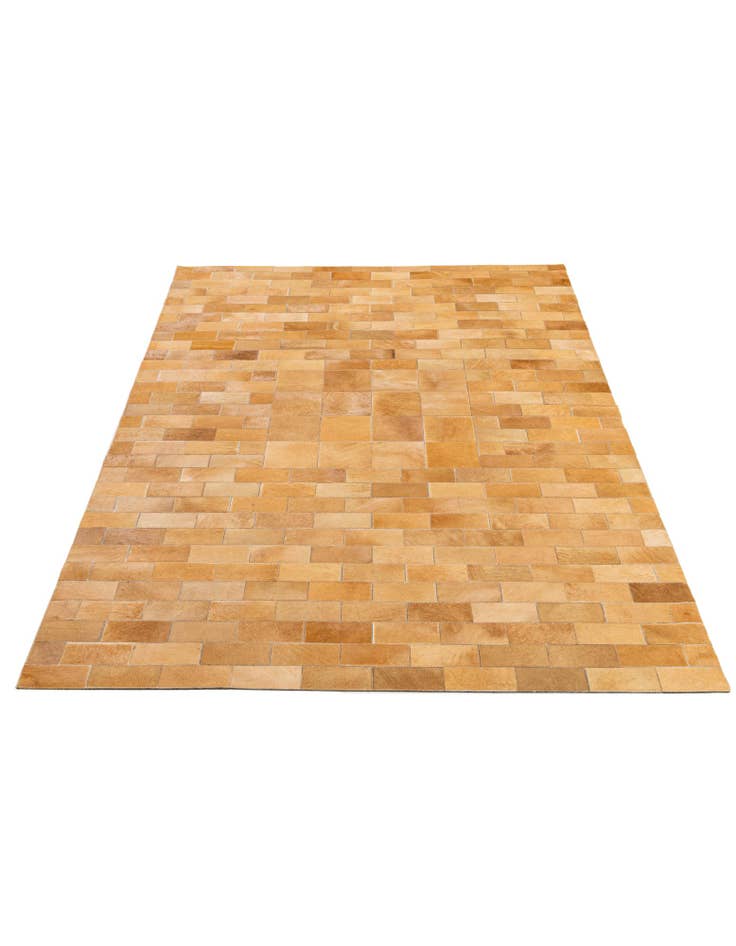 Detail image of  5' 2 x 8' 1 Cowhide - Patchwork Rug