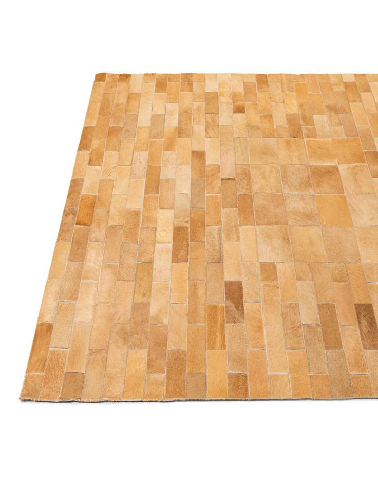 Detail image of  5' 2 x 8' 1 Cowhide - Patchwork Rug