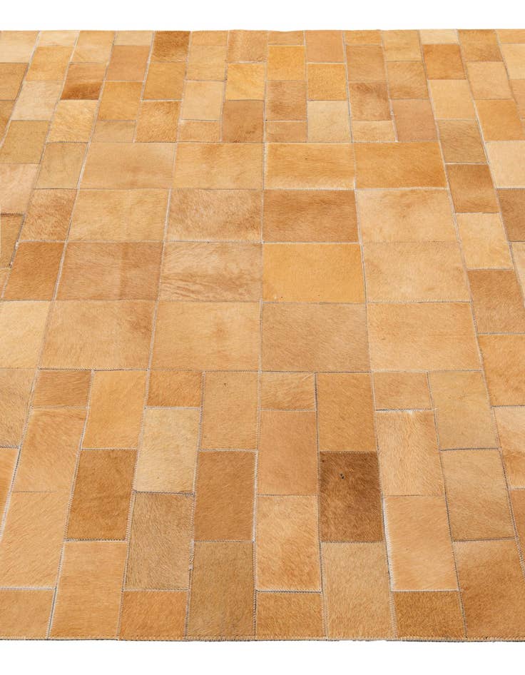 Detail image of  5' 2 x 8' 1 Cowhide - Patchwork Rug