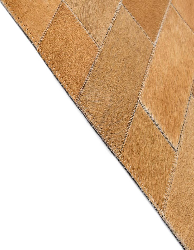 Detail image of  5' 2 x 8' 1 Cowhide - Patchwork Rug