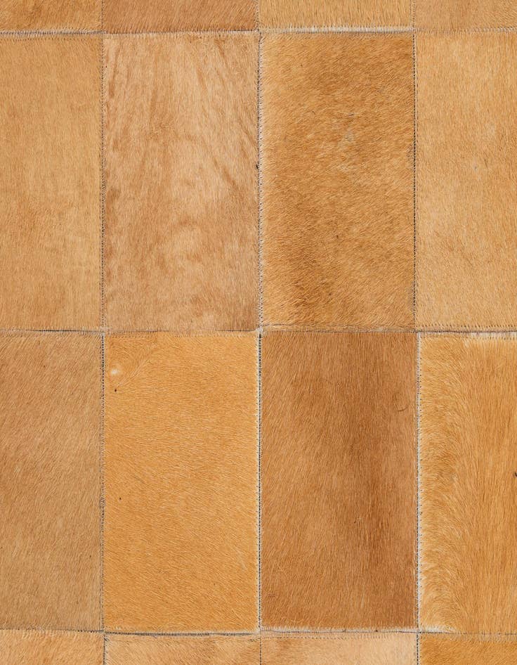 Detail image of  5' 2 x 8' 1 Cowhide - Patchwork Rug