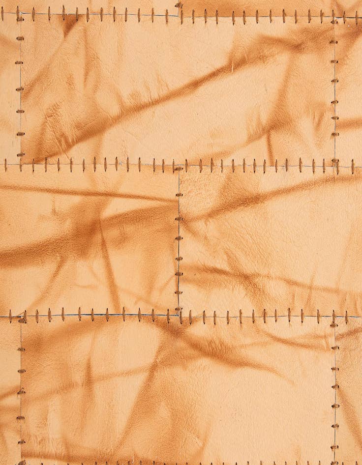 Detail image of  5' x 8' Cowhide - Patchwork Rug