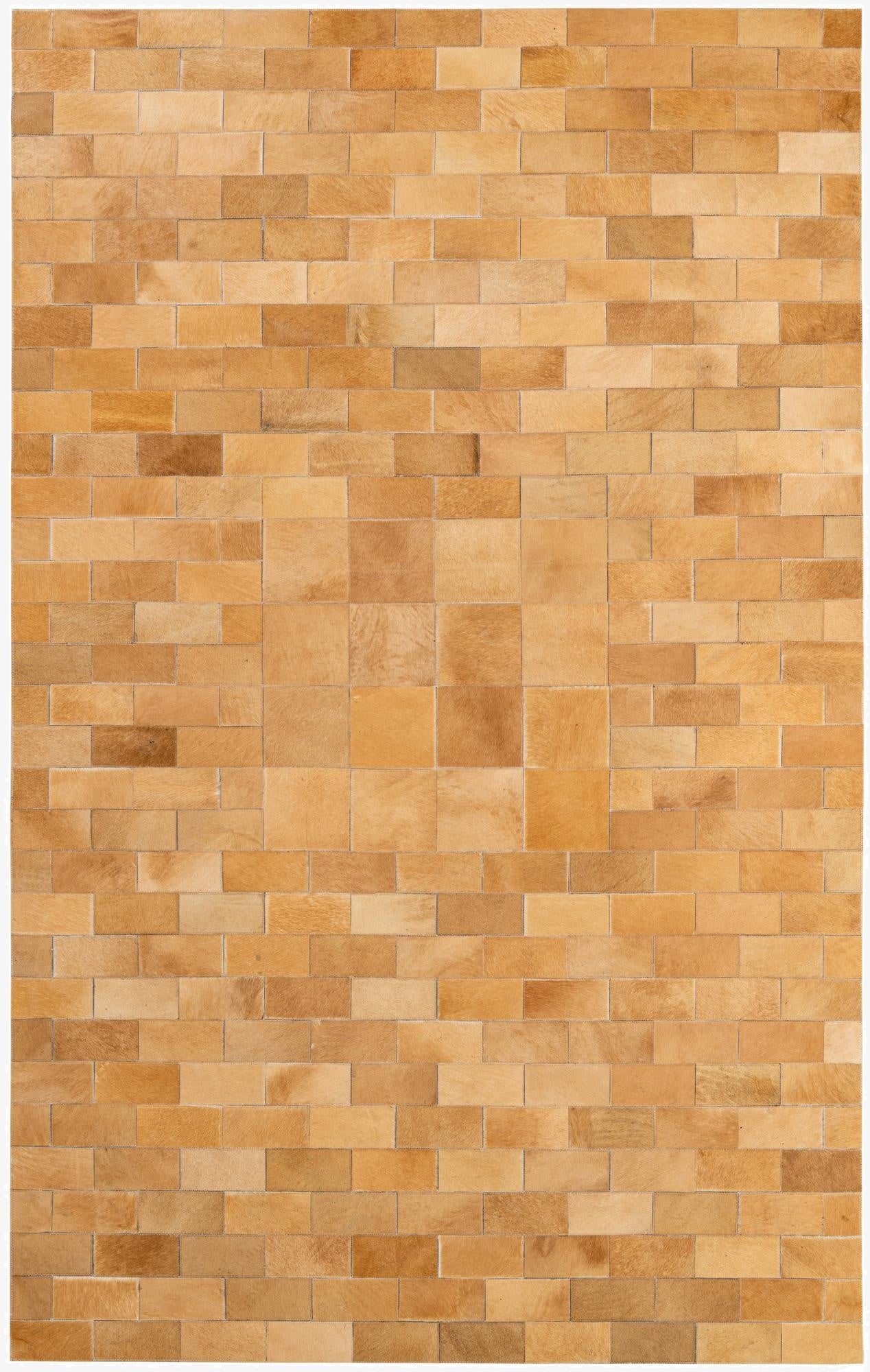  5' 2 x 8' 1 Cowhide - Patchwork Rug