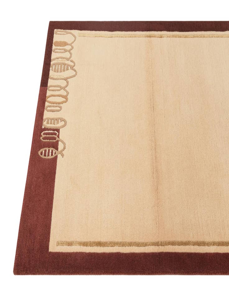 Detail image of  2' 10 x 4' 9  Hand Knotted Darya Wool Rug