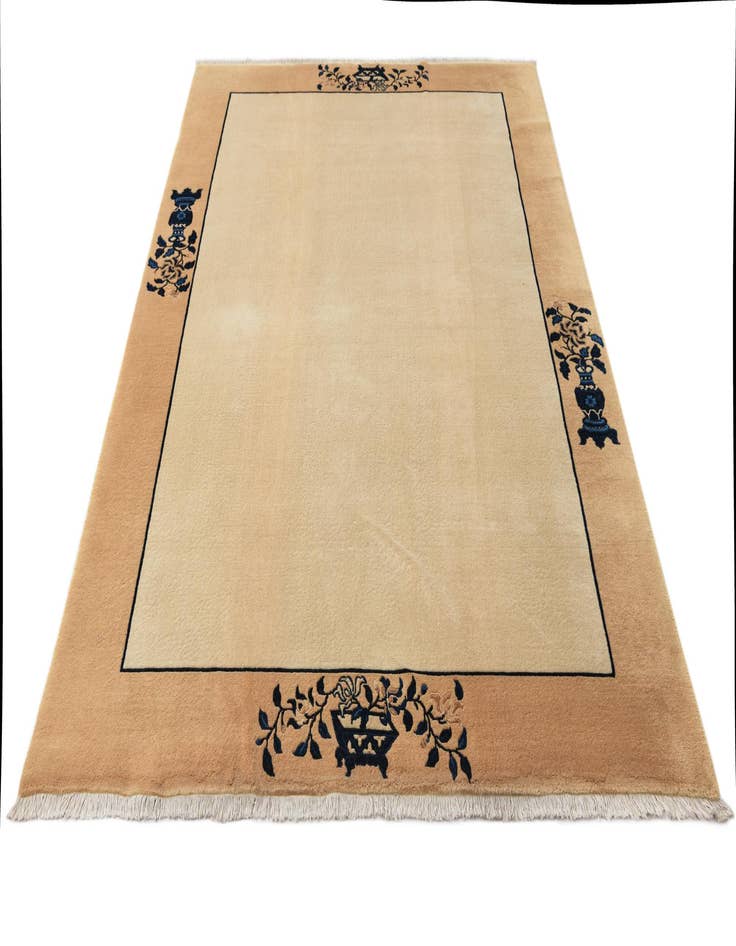 Detail image of  5' 6 x 8'  Hand Knotted Darya Wool Rug