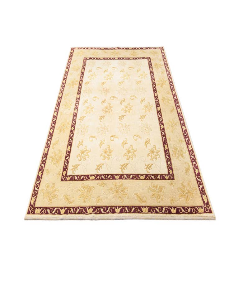 Detail image of  5' 9 x 8'  Hand Knotted Darya Wool Rug