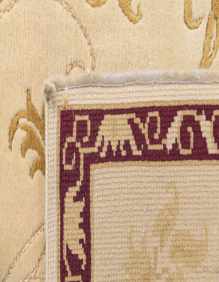 Detail image of  5' 9 x 8'  Hand Knotted Darya Wool Rug
