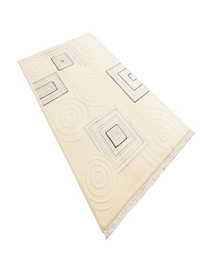 Detail image of  5' 6 x 7' 11  Hand Knotted Darya Wool Rug