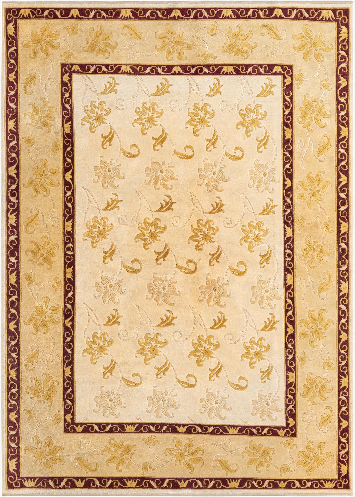  5' 9 x 8'  Hand Knotted Darya Wool Rug
