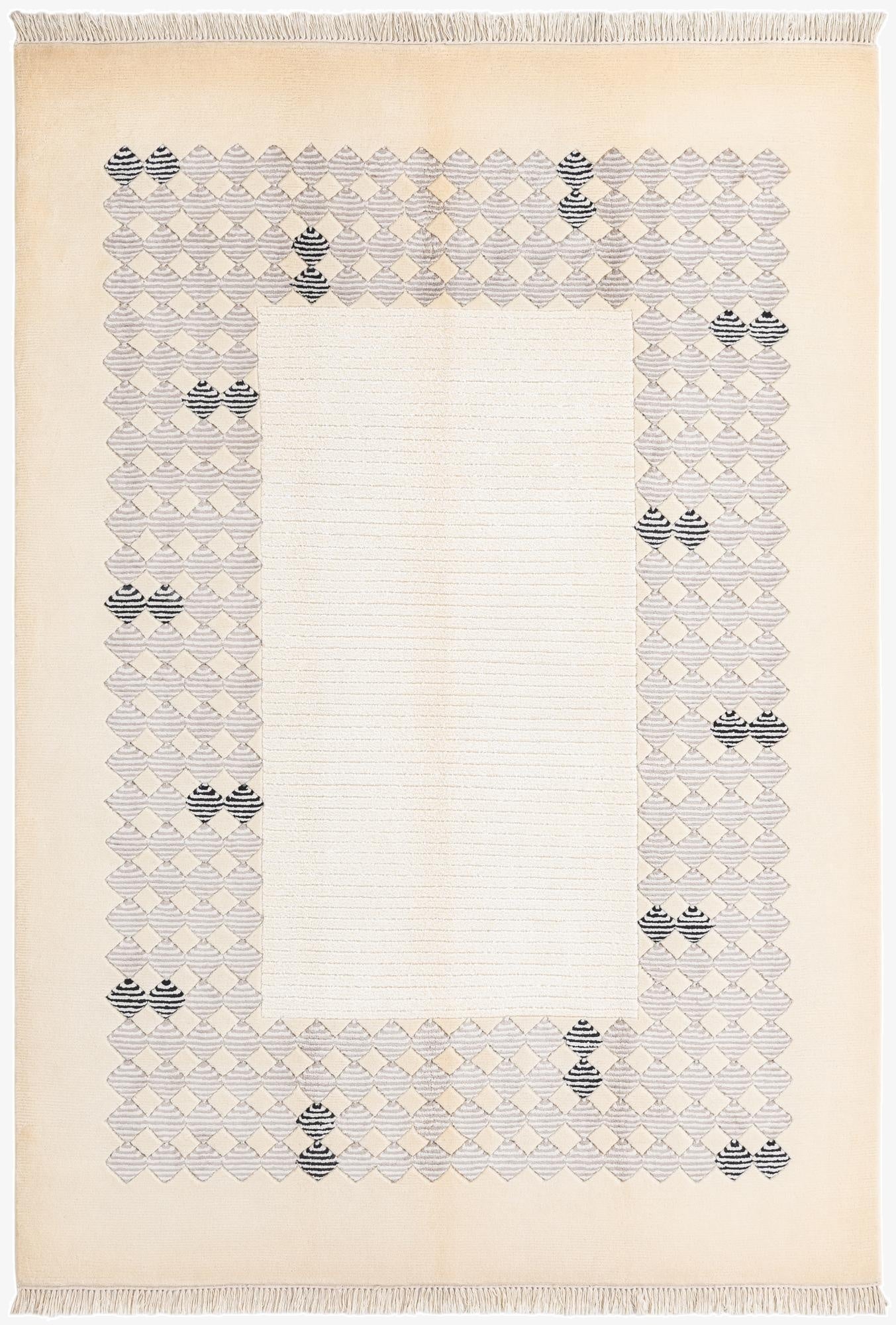  4' 10 x 6' 7  Hand Knotted Darya Wool Rug