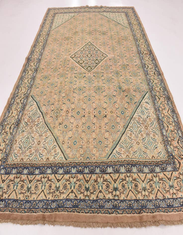 Detail image of  9' 8 x 12' 8  Hand Knotted Farahan Persian Wool Rug