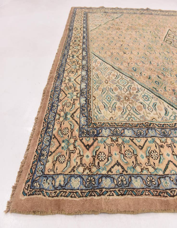 Detail image of  9' 8 x 12' 8  Hand Knotted Farahan Persian Wool Rug