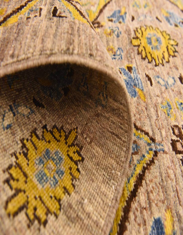 Detail image of  6' x 8' 8  Hand Knotted Ikat Oriental Rug