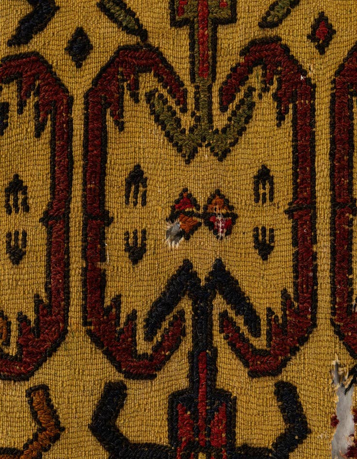 Detail image of  4' 4 x 6' 7  Hand Woven Kilim Afghan Wool Rug