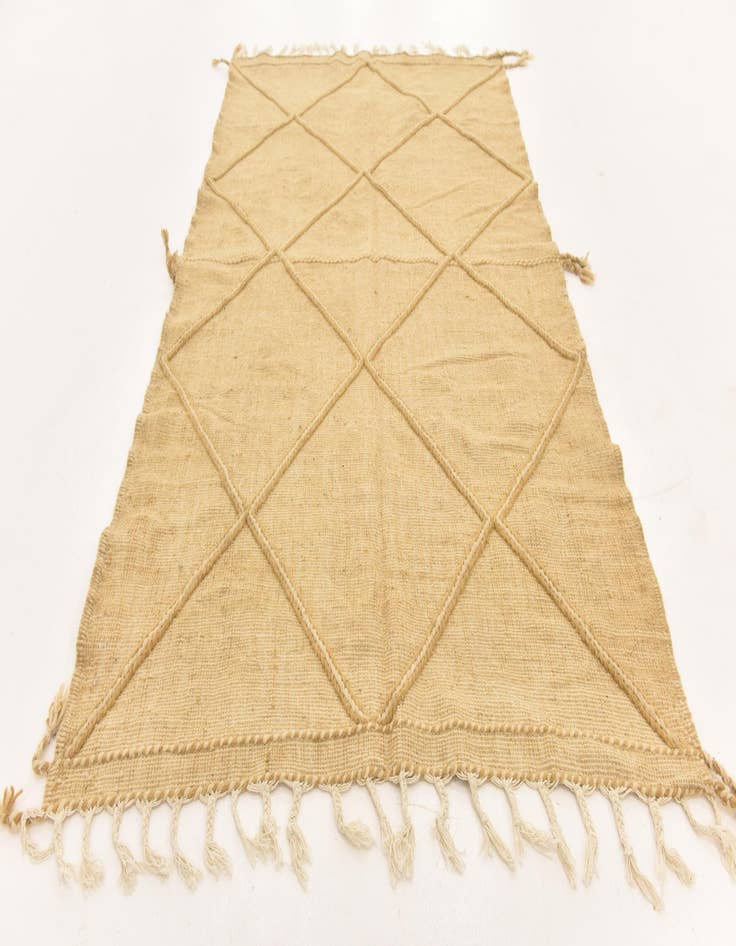 Detail image of  5' 1 x 8' 4  Hand Knotted Moroccan Wool Rug