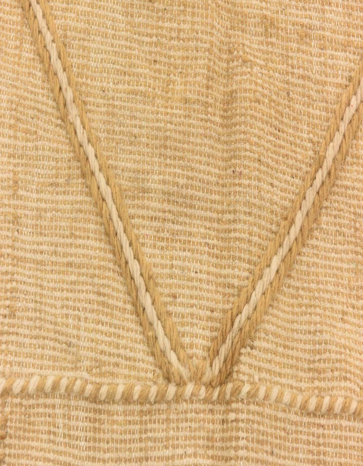 Detail image of  5' 1 x 8' 4  Hand Knotted Moroccan Wool Rug