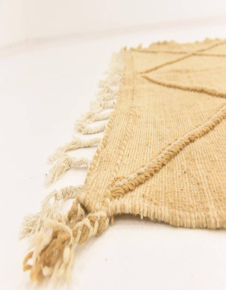 Detail image of  5' 1 x 8' 4  Hand Knotted Moroccan Wool Rug