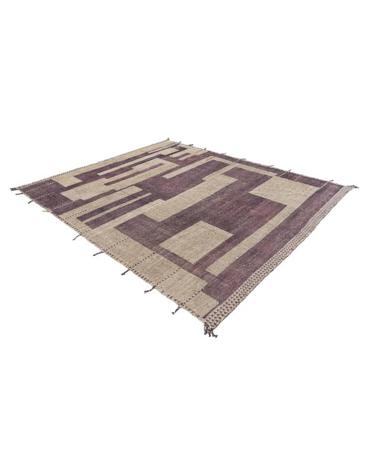 Detail image of  8' 1 x 9' 10  Hand Knotted Moroccan Wool Rug