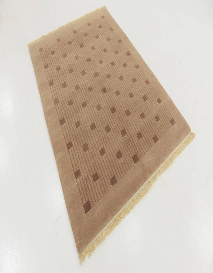 Detail image of  4' 10 x 6' 7  Hand Knotted Nepal Wool Rug