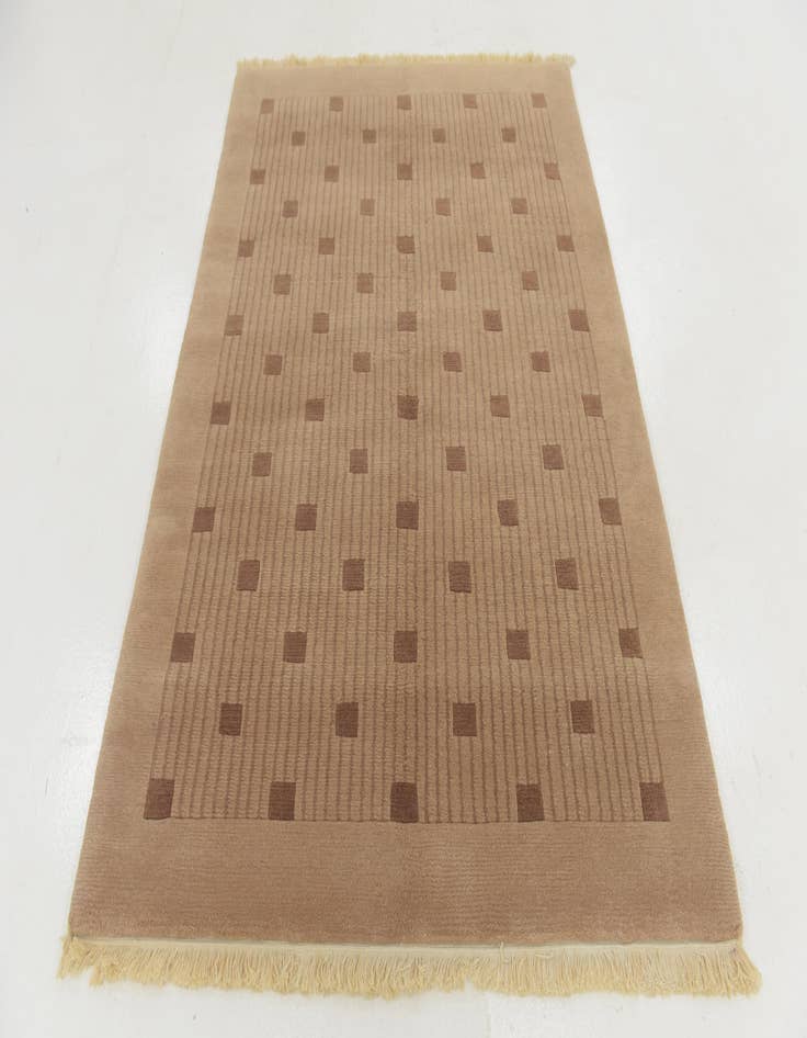 Detail image of  4' 10 x 6' 7  Hand Knotted Nepal Wool Rug