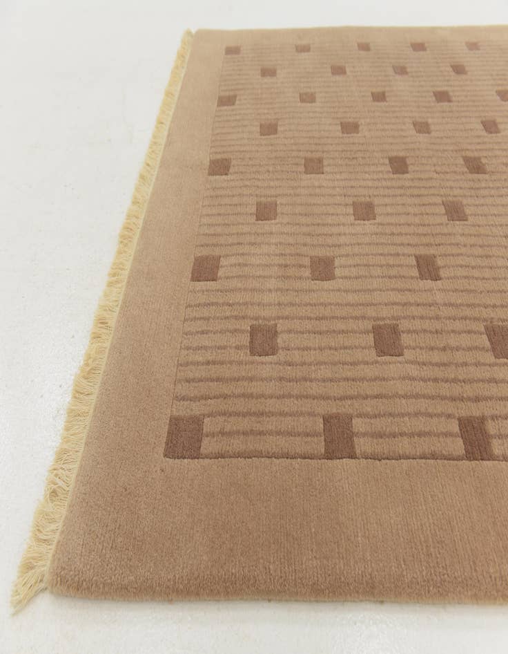 Detail image of  4' 10 x 6' 7  Hand Knotted Nepal Wool Rug