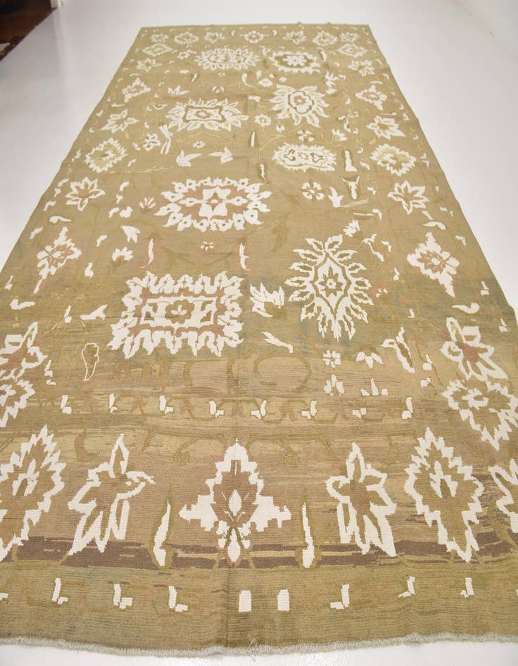 Detail image of  11' 5 x 16' 8  Hand Knotted Oushak Rug