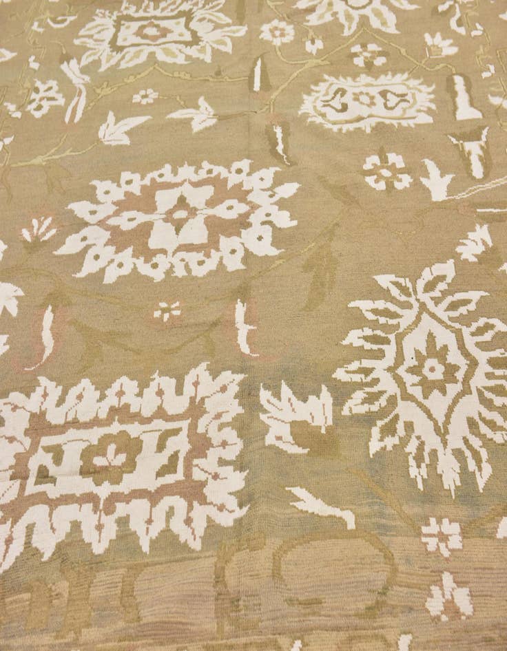 Detail image of  11' 5 x 16' 8  Hand Knotted Oushak Rug