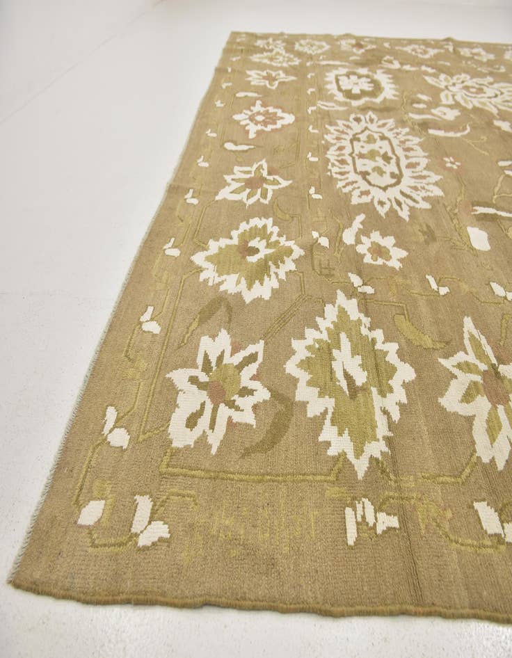 Detail image of  11' 5 x 16' 8  Hand Knotted Oushak Rug