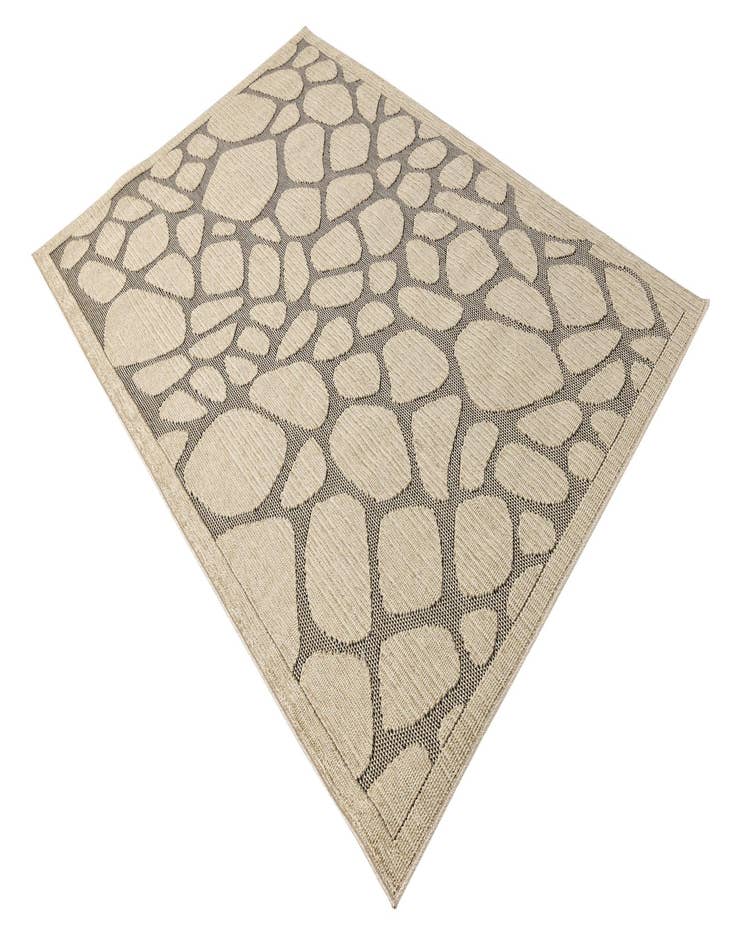 Detail image of  5' 4 x 7' 7  Washable Modern Indoor / Outdoor Rug