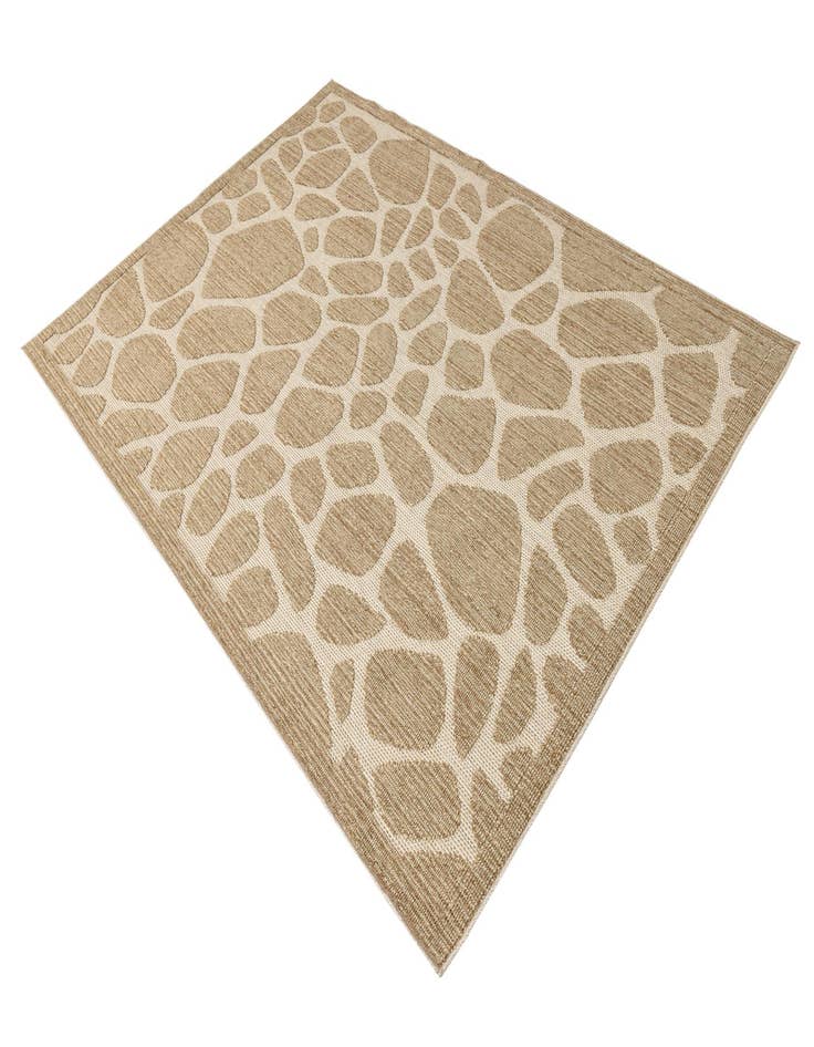 Detail image of  5' 4 x 7' 8  Washable Modern Indoor / Outdoor Rug