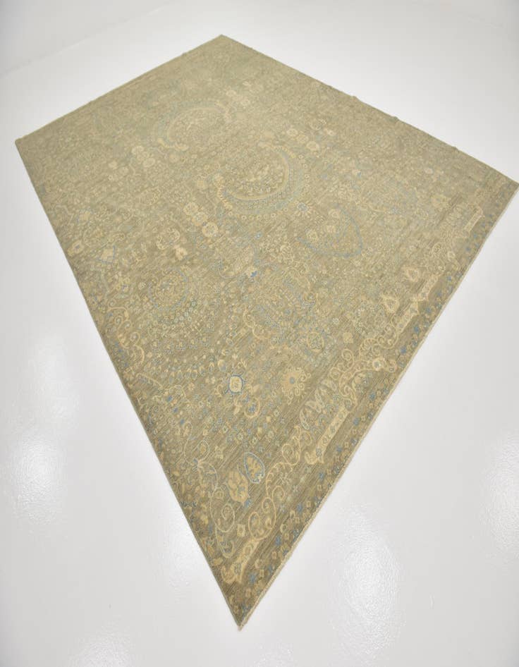 Detail image of  9' 2 x 12' 6  Hand Knotted Peshawar Ziegler Rug