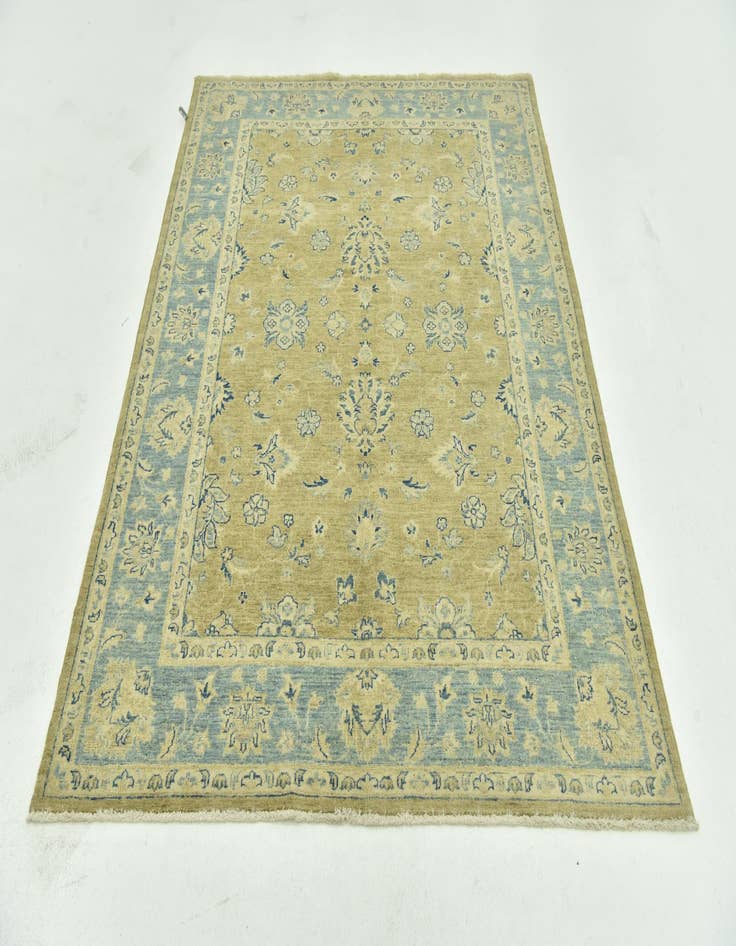 Detail image of  5' x 6' 5  Hand Knotted Peshawar Ziegler Rug