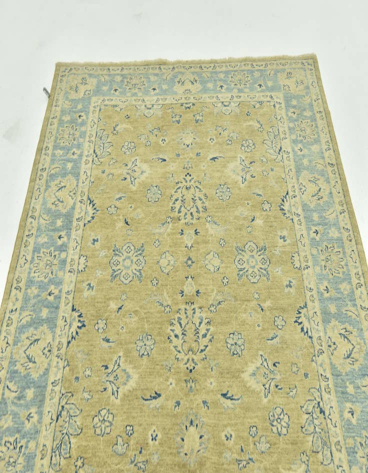 Detail image of  5' x 6' 5  Hand Knotted Peshawar Ziegler Rug