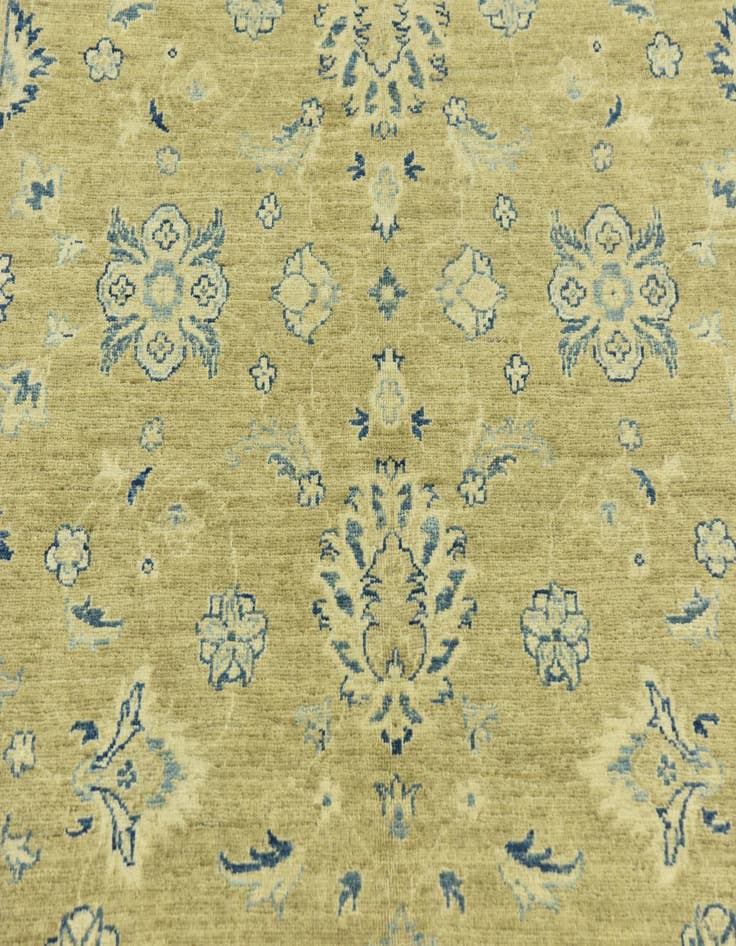 Detail image of  5' x 6' 5  Hand Knotted Peshawar Ziegler Rug