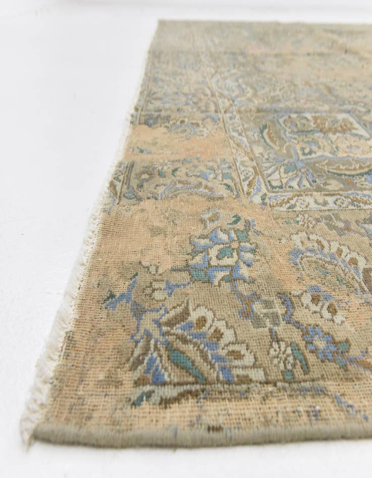 Detail image of  10' x 13' 2  Hand Knotted Ultra Vintage Persian Wool Rug